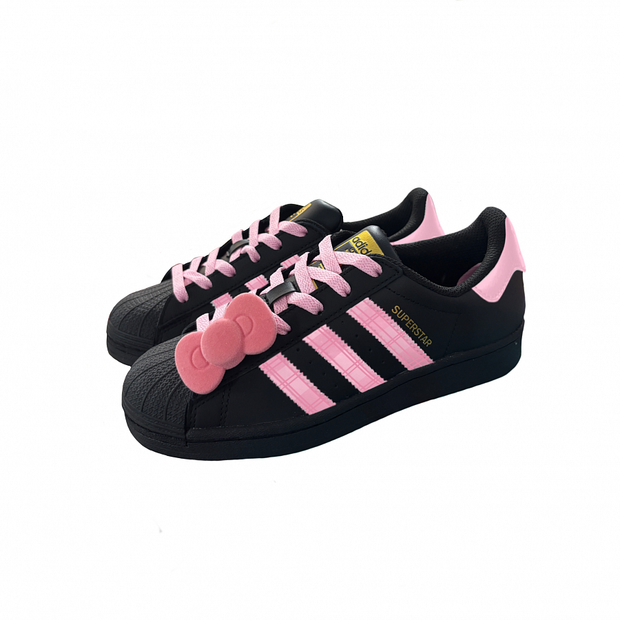 Adidas Originals SUPERSTAR Wao Anti-Slip Wear-Resistant Low-Top Skateboard Shoes Unisex Black Pink купить в интернет-магазине Yoocart с быстрой доставкой по России.