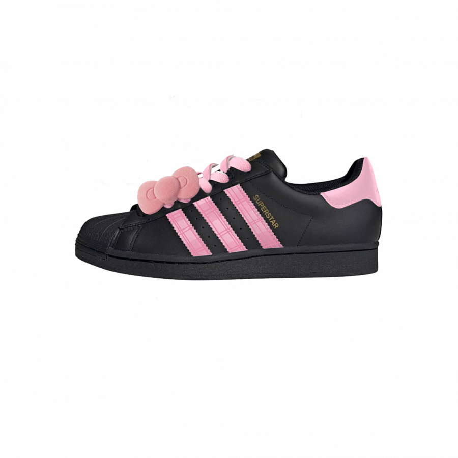 Adidas Originals SUPERSTAR Wao Anti-Slip Wear-Resistant Low-Top Skateboard Shoes Unisex Black Pink купить в интернет-магазине Yoocart с быстрой доставкой по России.