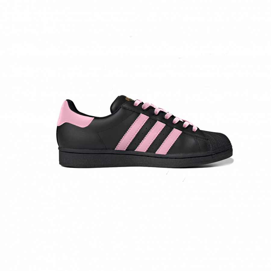 Adidas Originals SUPERSTAR Wao Anti-Slip Wear-Resistant Low-Top Skateboard Shoes Unisex Black Pink купить в интернет-магазине Yoocart с быстрой доставкой по России.