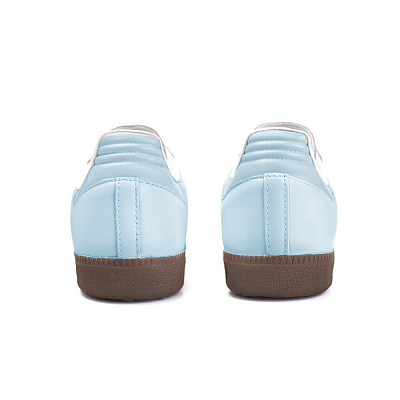 Adidas Originals SAMBA OG Anti-Slip Wear-Resistant Low-Top Skateboard Shoes Unisex Blue White