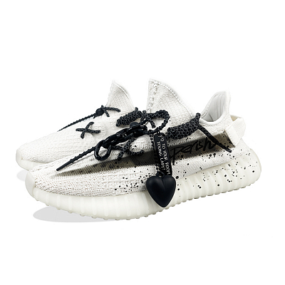 Adidas Originals Yeezy Boost 350 V2 Wear-Resistant Low-Top Casual Shoes Unisex White Black