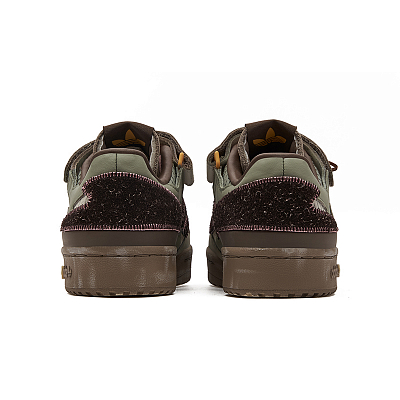 Adidas Originals FORUM 84 Anti-Slip Wear-Resistant Low-Top Skateboard Shoes Men's Green Pink Brown