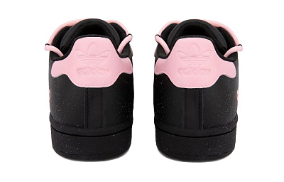 Adidas Originals SUPERSTAR Anti-Slip Wear-Resistant Low-Top Skateboard Shoes Unisex Black Pink