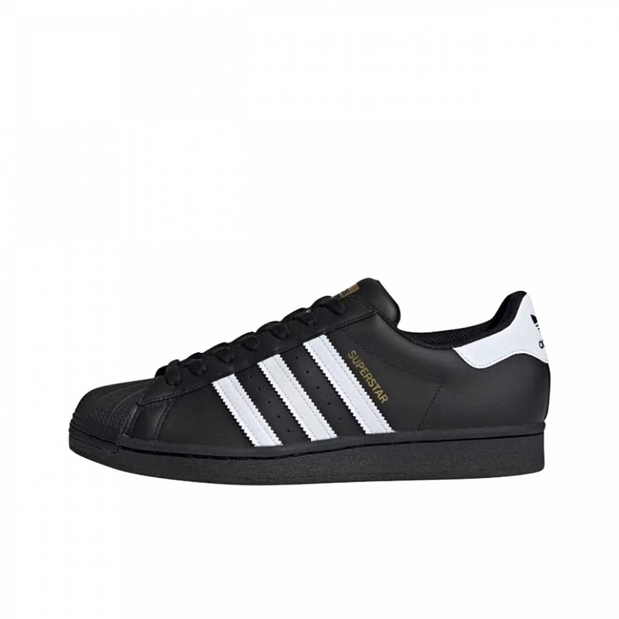 Adidas Originals SUPERSTAR Anti-Slip Wear-Resistant Low-Top Skateboard Shoes Unisex Black Blue