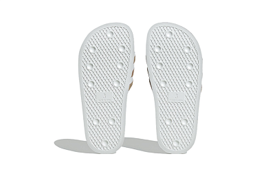 Adilette Adidas Originals Slide J 'White Multi Color'