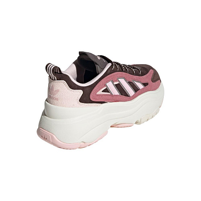 Adidas Originals OZGAIA Slip Resistant, Abrasion Resistant, Breathable Low Top Chunky Sneakers Women's Dark Brown