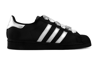 Adidas Originals SUPERSTAR Anti-Slip And Wear-Resistant Lightweight Low-Top Skateboard Shoes Unisex Black Silver