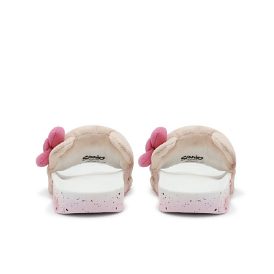 Adidas Originals Hello Kitty Collaboration Slip Resistant Slide Slippers Women's Coffee Pink
