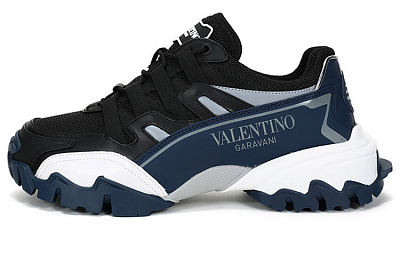 Valentino Climbers Low Top Chunky Sneakers Men's Black Dark Blue