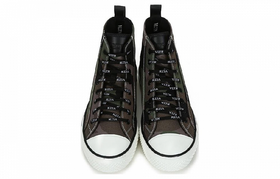 Valentino Giggies High Top Stylish Skateboarding Shoes Men's Army Green