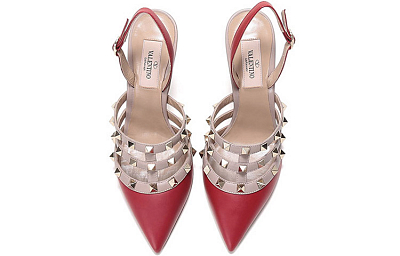 Valentino Slim Heel High Heels Women's Pink