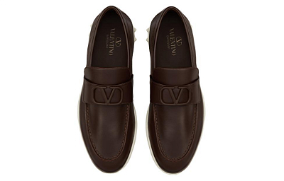 Valentino Garavani Leisure Flows Leather Loafers