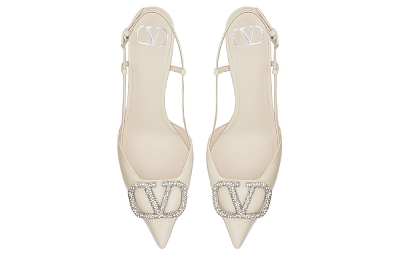 Valentino Slim Heel High Heels Women's White