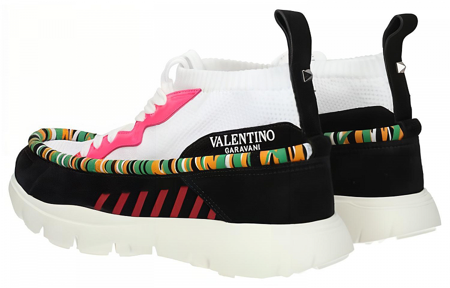 Valentino Low top Casual Shoes Men's Black White купить в интернет-магазине Yoocart с быстрой доставкой по России.