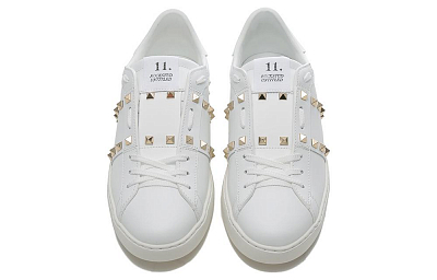 Valentino Garavani Rockstud Untitled Lace Up Sneakers