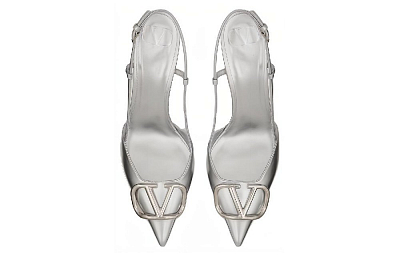 Valentino Garavani VLogo Signature 80mm Slingback Pumps