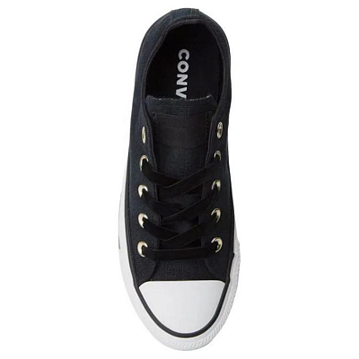 Converse CHUCK TAYLOR Anti-Slip Wear-Resistant Low-Top Skateboard Shoes Unisex Black