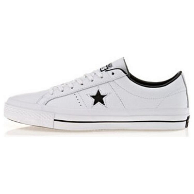 Converse Anti Slip Wear Resistant Low Top Skateboard Shoes Women's White