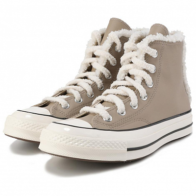 Converse 1970s Anti-Slip Wear-Resistant High-Top Canvas Shoes Unisex Brown