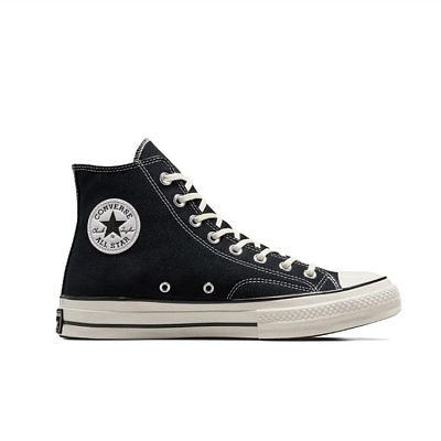 Converse 1970s Anti-Slip Wear-Resistant Breathable Lightweight Coverage High-Top Canvas Shoes Unisex Black White