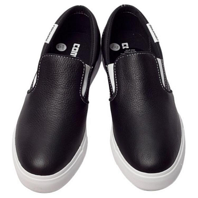 Converse Anti Slip Wear Resistant Low Top Skateboard Shoes Women's Black White