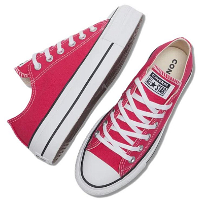 Converse Abrasion Resistant Low Top Canvas Shoes Women's Red