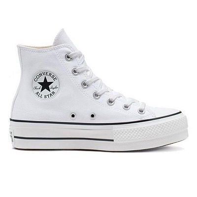 Converse Chuck Taylor All Star Non-slip Lightweight High-Top Canvas Shoes Women's White