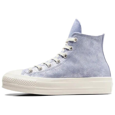Converse Women's Chuck Taylor All Star Lift Platform High 'Suede Shimmer Lilac Pewter' Women's