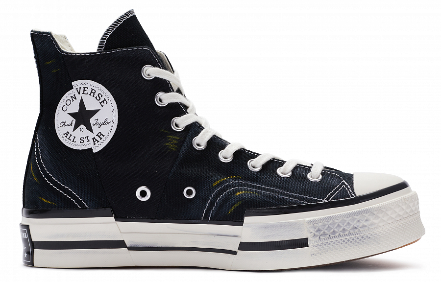 Converse 1970s Chuck Shock Absorbers High Top Canvas Shoes Unisex Black White купить в интернет-магазине Yoocart с быстрой доставкой по России.