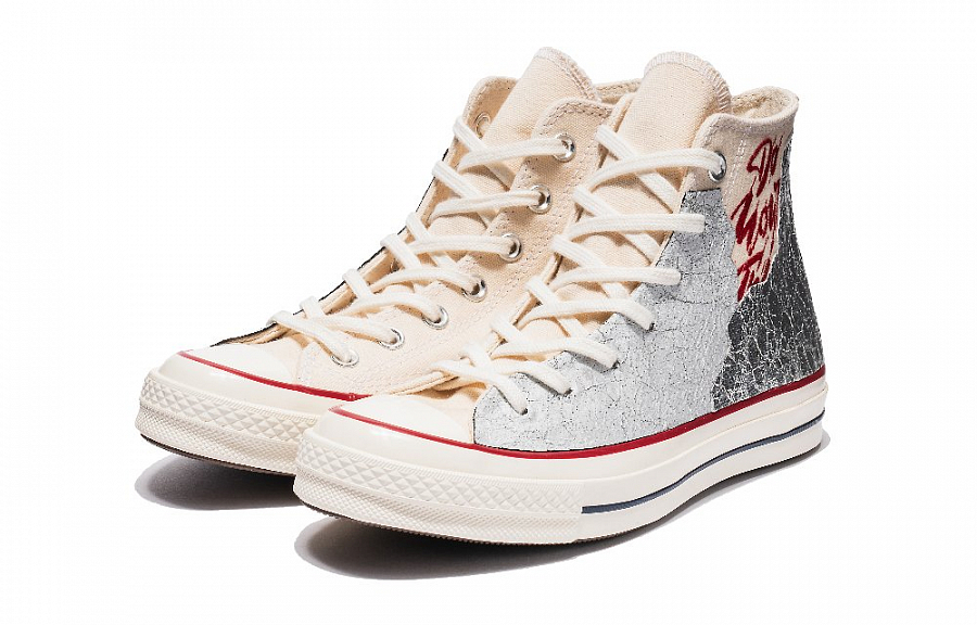 Converse 1970s High-Top Canvas Shoes Unisex White Silver купить в интернет-магазине Yoocart с быстрой доставкой по России.