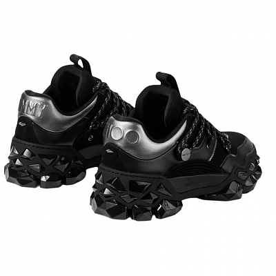 Jimmy Choo Diamond X II/F Cushioning And Breathable Low Top Casual Shoes Women's Black