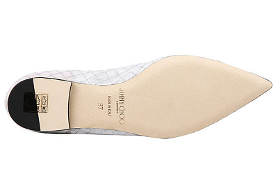 Jimmy Choo Flat Shoes Women's Silver