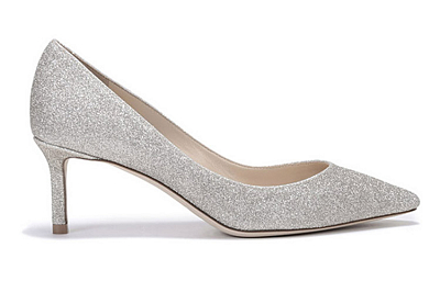 Jimmy Choo ROMY Zhou Yangjie High Heels 6cm Women's Platinum