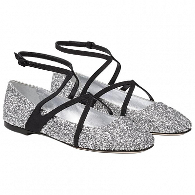 Jimmy Choo Astoria Casual Single Shoes Women's Silver