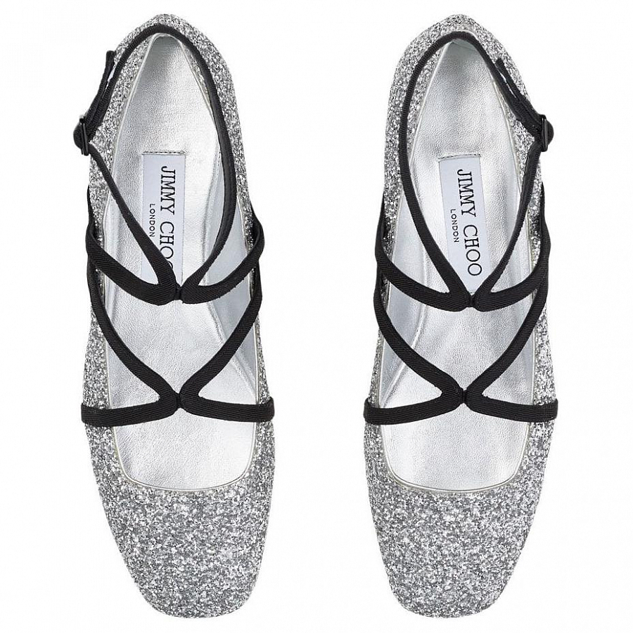Jimmy Choo Astoria Casual Single Shoes Women's Silver