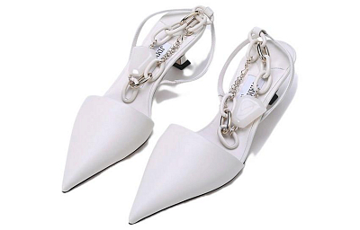 Jimmy Choo High Heels Women's Ivory White
