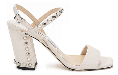 Jimmy Choo Aadra One Strap Sandals Women's Ivory