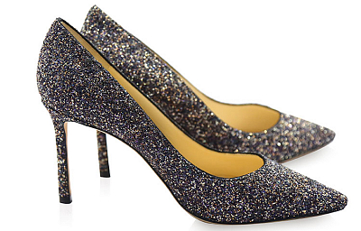 Jimmy Choo ROMY Slim Heel High Heels 8.5cm Women's Twilight Black