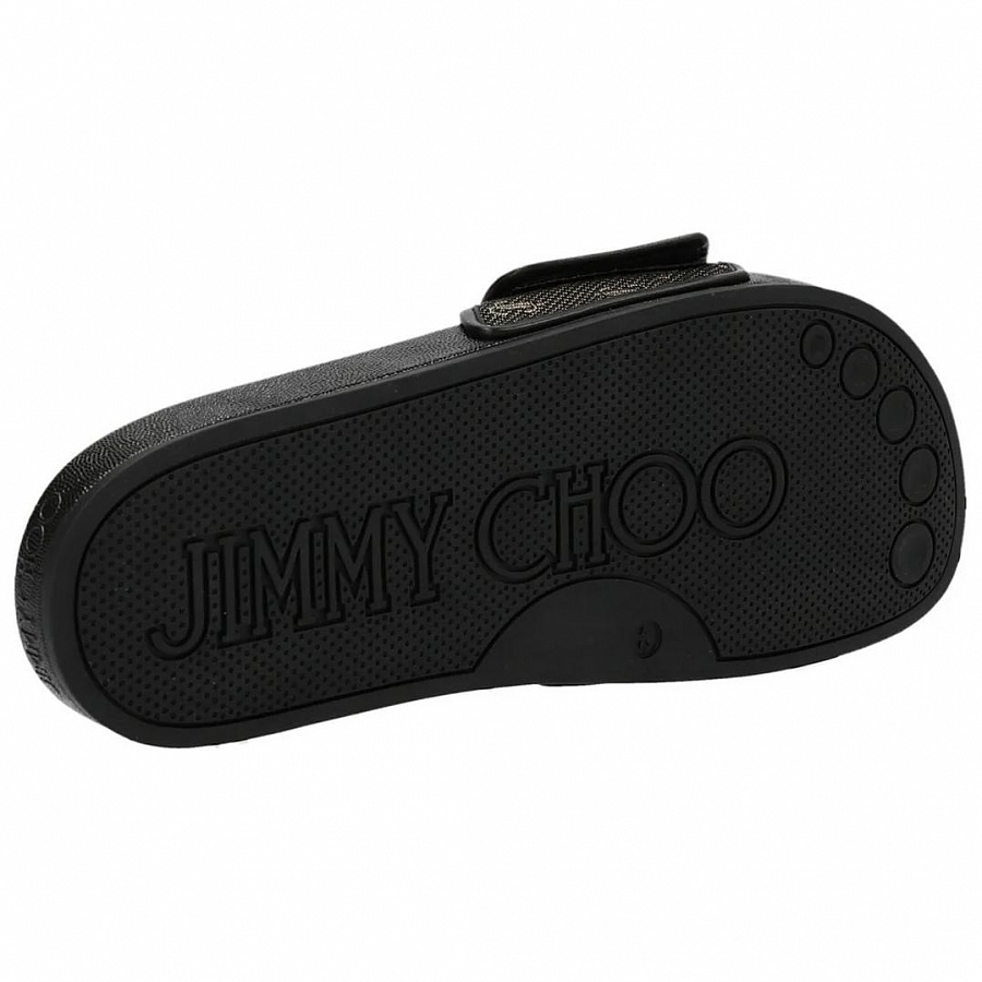 Jimmy Choo Quiet Slide Slippers Men's Black купить в интернет-магазине Yoocart с быстрой доставкой по России.