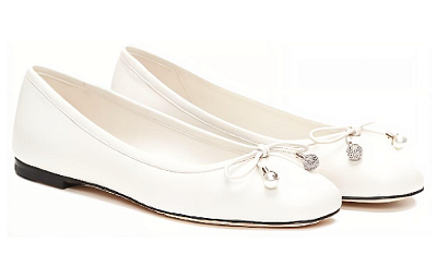 Jimmy Choo Elme Embellished Flat Shoes Women's