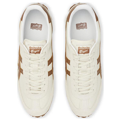 Onitsuka Tiger Edr 78 Anti Slip Wear Resistant Low Top Running Shoes Unisex Beige Brown