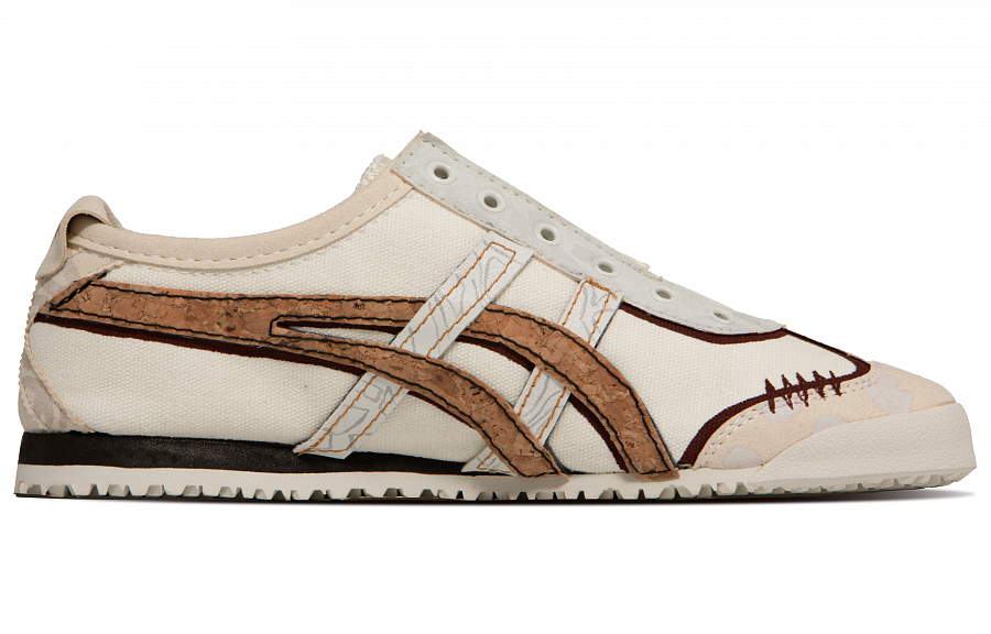 Onitsuka Tiger MEXICO 66 Blessing Branch Wear resistant And Lightweight Low Top Casual Shoes Unisex Beige White Brown купить в интернет-магазине Yoocart с быстрой доставкой по России.