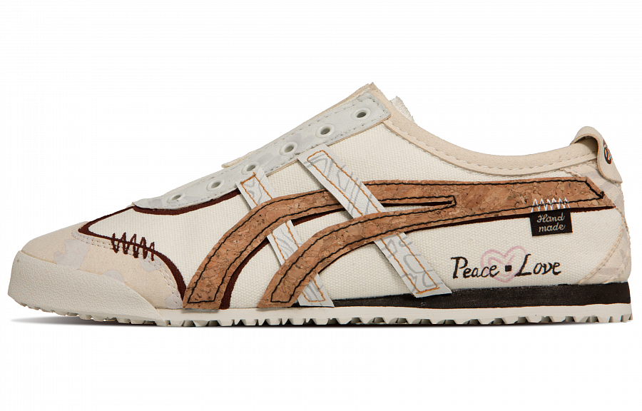 Onitsuka Tiger MEXICO 66 Blessing Branch Wear resistant And Lightweight Low Top Casual Shoes Unisex Beige White Brown купить в интернет-магазине Yoocart с быстрой доставкой по России.