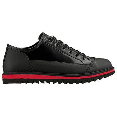 Onitsuka Tiger Blucher Lo Anti Slip Wear Resistant Low Top Casual Shoes Unisex Black Red