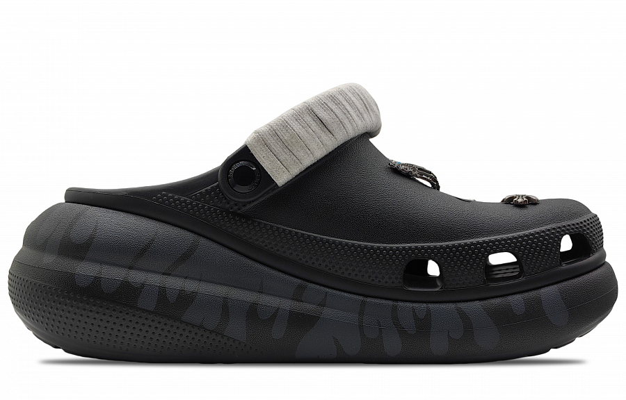 Crocs Classic Crush Clogs Unisex Black купить в интернет-магазине Yoocart с быстрой доставкой по России.