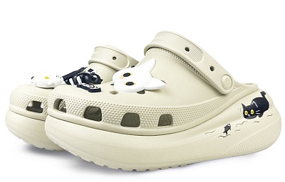 Crocs Crush Clog Clogs Unisex Black White