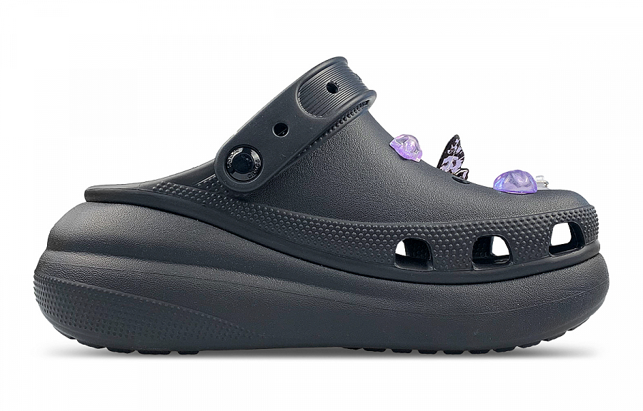 Crocs Crush Clog Clogs Unisex Black Purple купить в интернет-магазине Yoocart с быстрой доставкой по России.