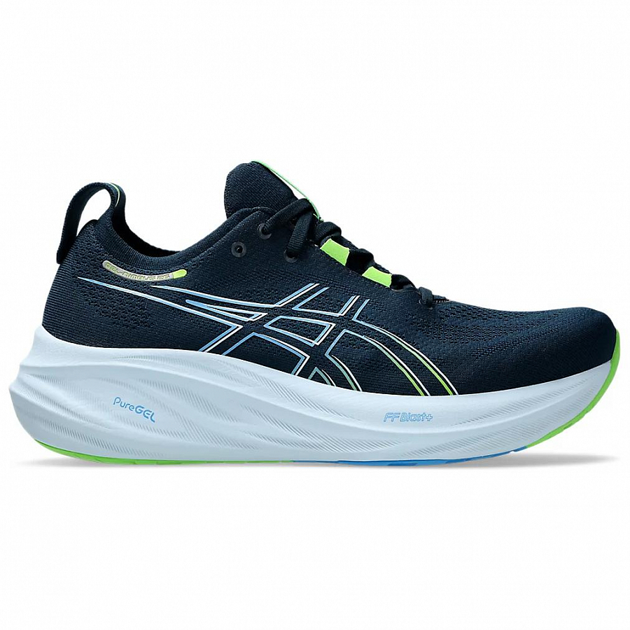Asics GEL NIMBUS 26 Low Top Casual Running Shoes Men's Blue White купить в интернет-магазине Yoocart с быстрой доставкой по России.