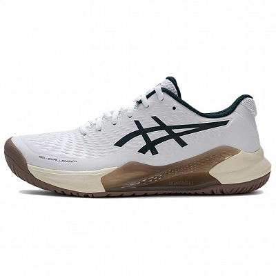 Asics Gel Challenger 14 Low Top Tennis Shoes Men's White Brown