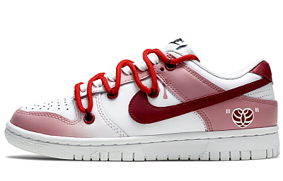 Nike Dunk Retro FZBB Anti Slip Wear Resistant Low Top Skateboard Shoes Unisex Cherry Blossom Pink